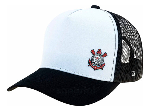 Boné Trucker Corinthians Licenciado Original Silk E Bordado