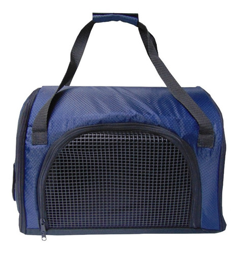 Imagen 3 de 6 de Maleta Para Transportar Mascotas Color Azul Oscuro