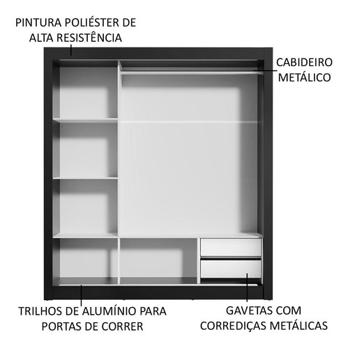 Ropero Closet Madesa Lyon 3 Puertas Con Espejos N