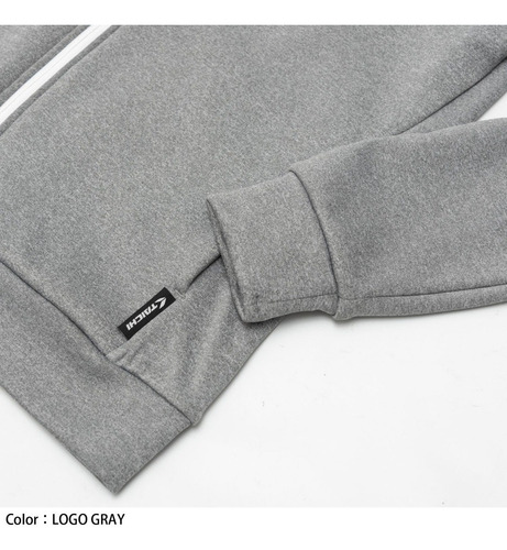 Imagen 5 de 5 de Campera Interior Térmica Rs-taichi Warmride Zip Logo Gray