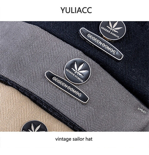 Gmz Docker Cap Hombre Skullcap Retro Gorra Marinera Dome