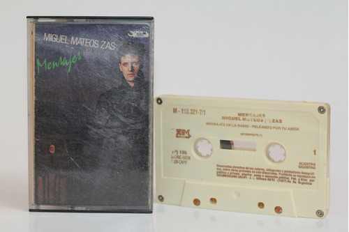 Cassette Miguel Mateos Zas Mensajes 1986