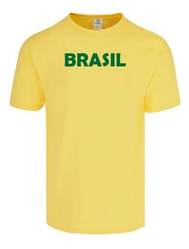 Playera Moda Brasil Mundial Casual Futbol 2022 Envío Gratis