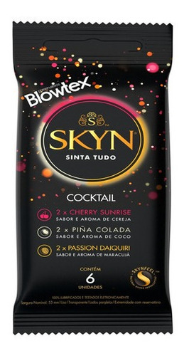 Preservativo Skyn Cocktail C/ 6 Unidades