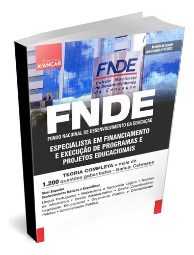 Apostila Fnde 2023 Especialista Em Financiamento E Execução