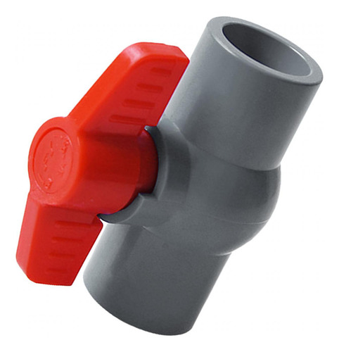 Válvula De Bola De Pvc Para Tratamiento De Agua, Gris 25mm