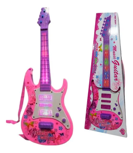 Guitarra Juguete Luces Y Sonido Niños Regalo Instrumento