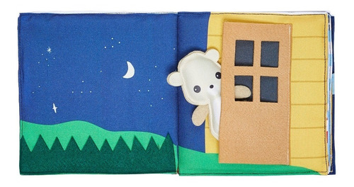 Imagen 2 de 5 de Libro Sensorial Didáctico De Tela A Dormir