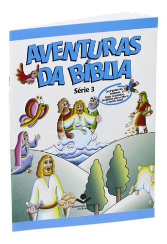 Kit 4 Livros Aventuras Da Bíblia Com Desenhos Para Colorir