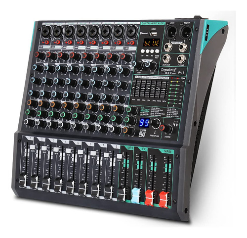 Depusheng Pa8 - Mezclador De Audio Profesional Para Consola