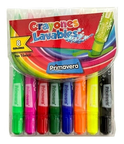 Crayones Lavables Primavera X 8 Colores