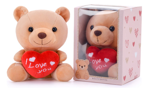 Gloveleya Peluche Oso De Peluche Con Corazon Te Amo Regalos