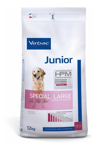 Imagen 1 de 1 de Alimento Virbac Junior Special Large 12kg Ms