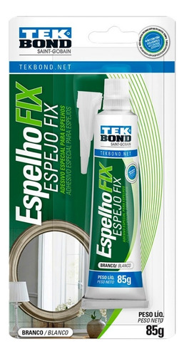 Cola Adesivo Para Espelho Vidros Extra Forte 85g Fix Tekbond