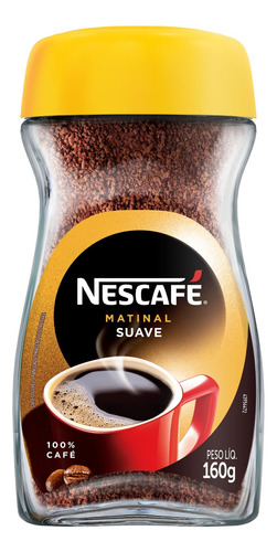 Café instantâneo  Nescafé Matinal Solúvel suave 160 g