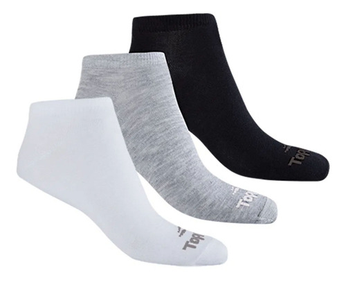 Medias Soquete Topper Pack X3 Blanco/negro/gris Niño Deporfa