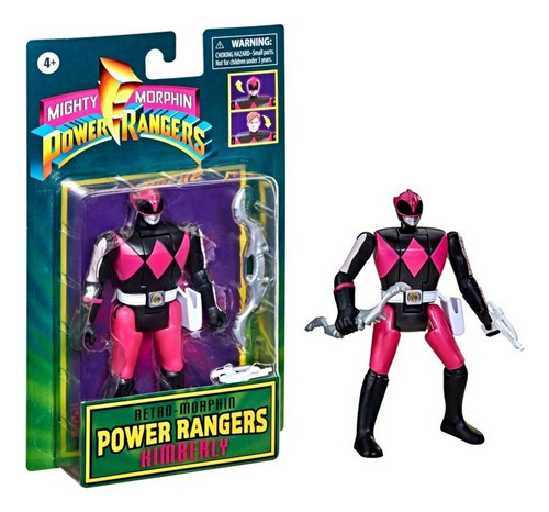Boneco Power Rangers Retrô-morphin Rosa - Hasbro