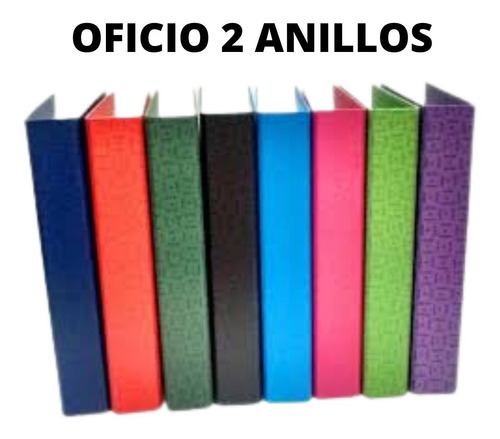 Imagen 7 de 8 de Carpeta Tamaño Oficio2 Anillos 20 Mm Colores Calidad Premium