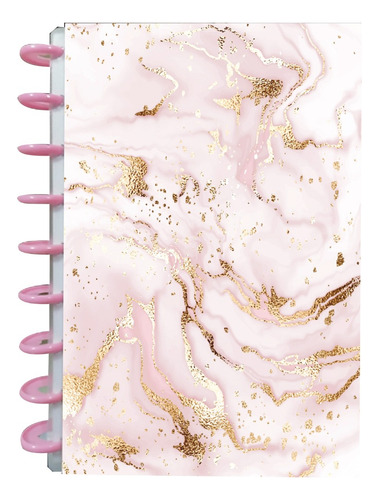 Cuaderno Discos T/frances 80hjs 105grs Pastadura 2 Separador Marmol Rosa