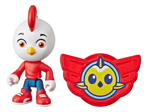 Nick Jr Top Wing Rod Figura 9cm Con Insignia Playskool