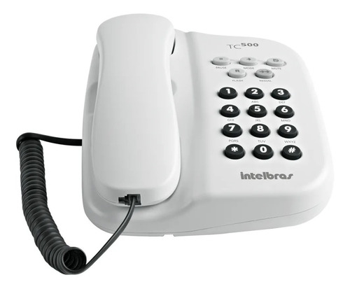 Telefone Intelbras TC 500 fixo - cor branco