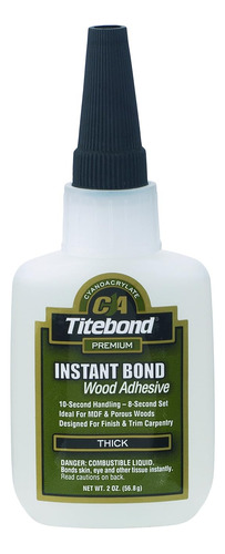 Adhesivo Instantáneo Madera Espeso, 2 Oz.