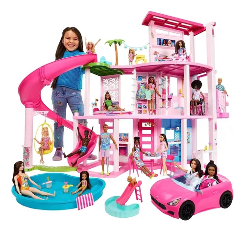 Casa da Barbie 3 andares  Trocamos a antiga casinha da Barbie por esta  Mansão da Barbie 