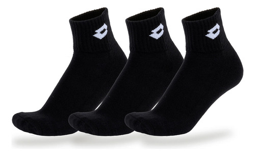Calcetines Tenis Unisex Lotto - Tripack Tenis Negros