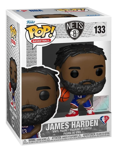 Imagen 2 de 2 de Funko Pop! Nba Nets - James Harden