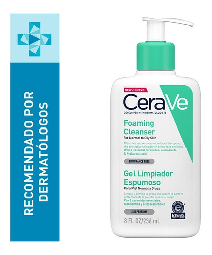 Gel Limpiador Espumoso Cerave O Acné Normal A Grasa 236ml 