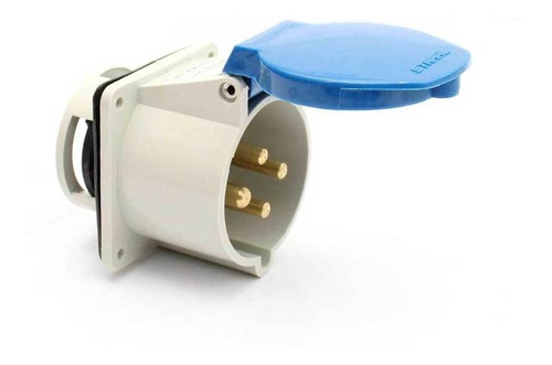 Tomada De Embutir Negativa 3p+ T 32a 220/240v Strahl N-4249