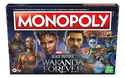 Juego De Mesa Monopoly Black Panther Wakanda Forever 