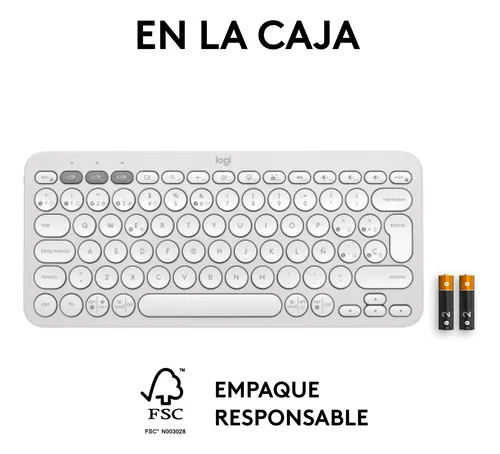 Logitech Pebble Keys 2 K380s Teclado Bt Multi-device Blanco