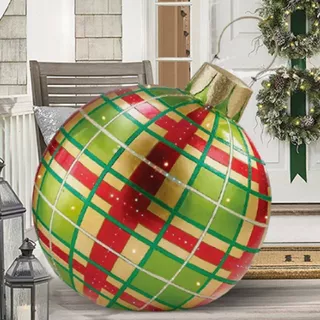 Giant Inflatable Christmas Decoration Outdoor Grille Green