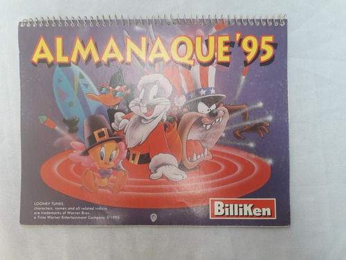 Almanaque Calendario Antiguo * Billiken Año 1995 * Coleccion