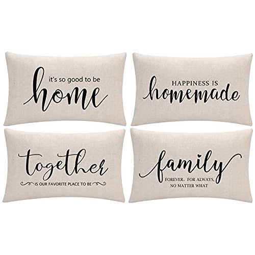 Juego De 4 Fundas De Almohada Decorativas De Madera De ...