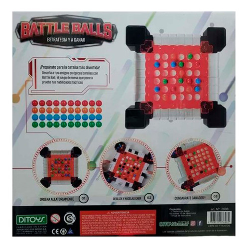 Battle Balls Game Estrategia Y Precision Juego Mesa Ditoys