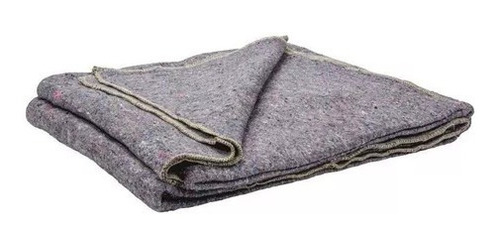 Kit 3 Cobertor Popular Para Doação Solteiro 1,40 X 2,10 M Cor Cinza