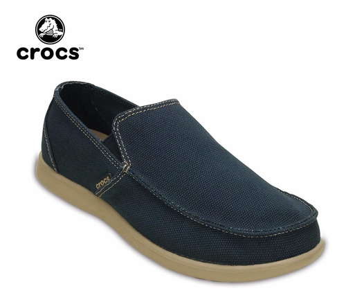 Crocs Santa Cruz Clean Cut Loafer Azul Estilo Náutico