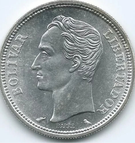 Monedas De 1 Bolívar De Plata, 1960.