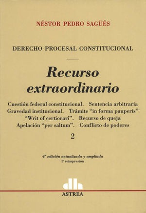 Libro Recurso Extraordinario 2 Tomos