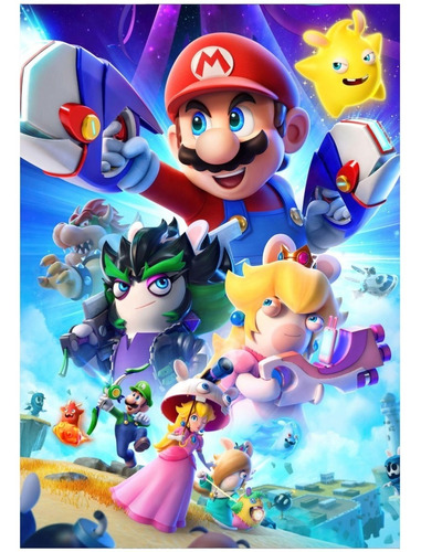 Poster Videojuegos Super Mario Bros 50x70cm