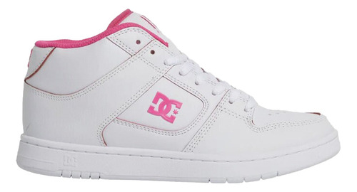 Dc Shoes Manteca 4 Hi Para Dama Color Blanco, Fiusha