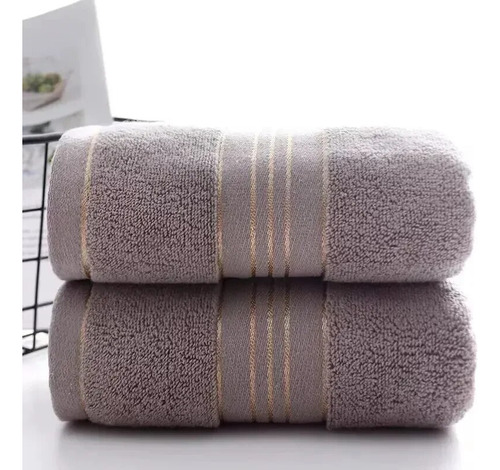 Toallas Absorbentes 2 Pzs 100% Algodón Suaves Para Cara Baño