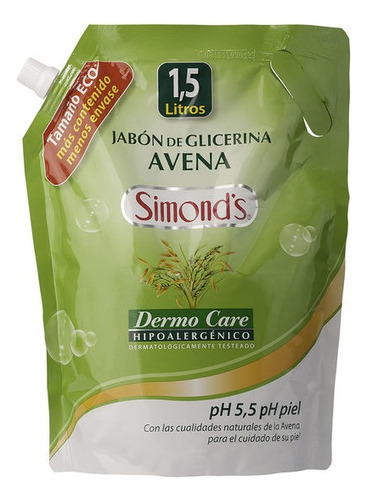 Simonds Jabón Liquido Avena 1500ml