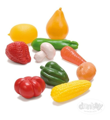 Frutas Y Verduras Plásticas De Colores Dactic