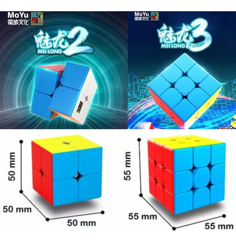 Set Cubo Magico Rubik Competitivo 2piezas 2x2 3x3