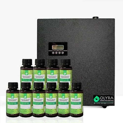 Kit Máquina Aromatizadora Ultra + 1 Refil Air 1000 Ml Olyra Cor Carvalho