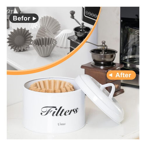 Almacenamiento Del Soporte Del Filtro De Café Uross Con De