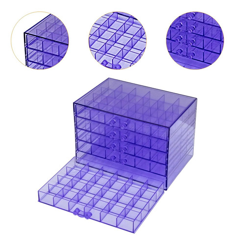 Storage Box Jewelry Organizer Gabinete De Púrpura
